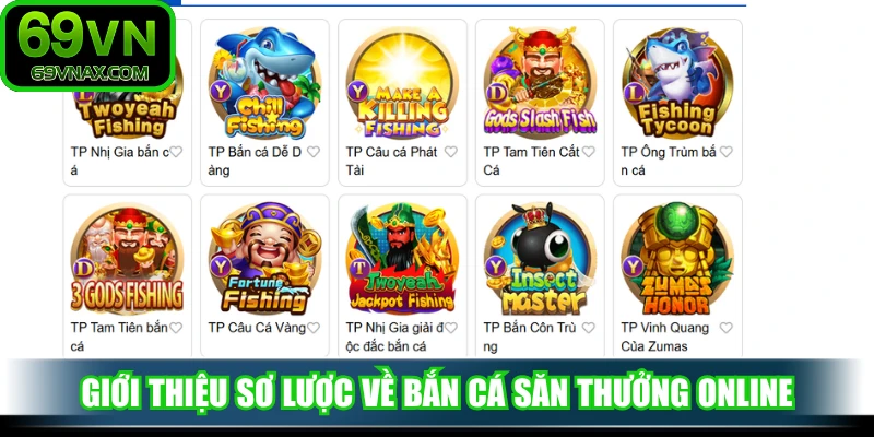 Giới thiệu sơ lược về bắn cá săn thưởng online