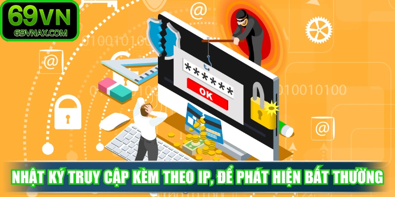 Nhật ký truy cập kèm theo IP, để phát hiện bất thường