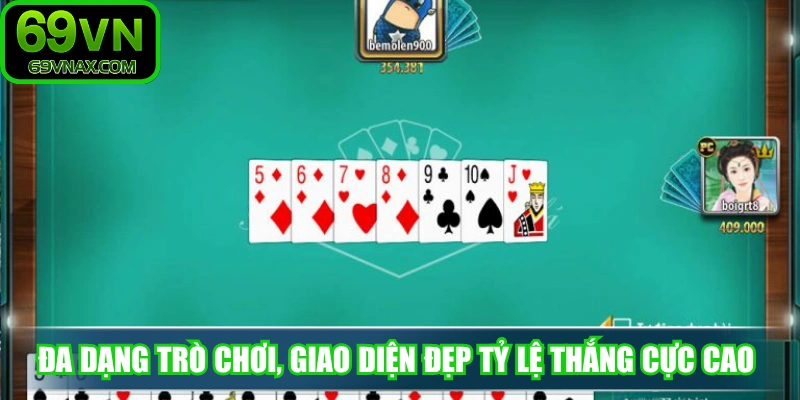 Đa dạng trò chơi, giao diện đẹp, tỷ lệ thắng cực cao