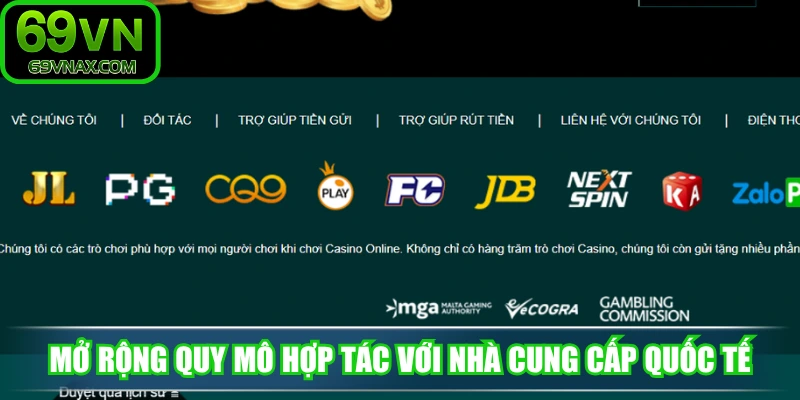 Mở rộng quy mô hợp tác với nhà cung cấp quốc tế