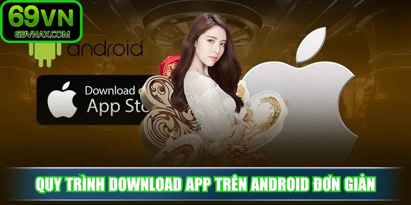 Quy trình download ứng dụng trên thiết bị Android đơn giản