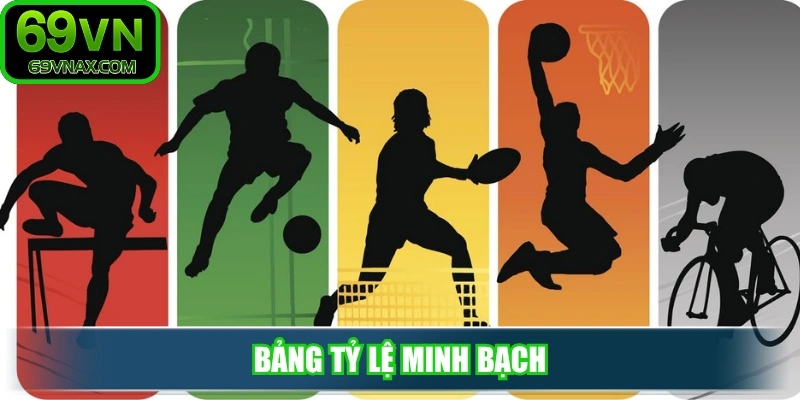 Bảng tỷ lệ minh bạch giúp hội viên tối ưu thể thao 69VN 